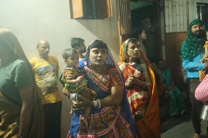 Who is this Sadu Mata, where men wearing vermilion and wearing sarees play Garba?