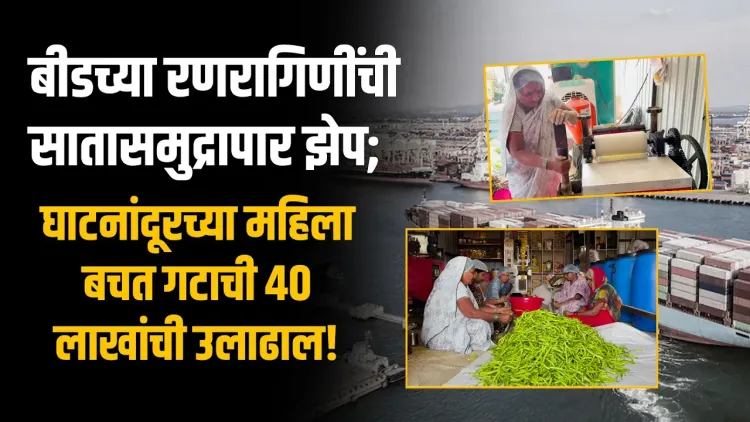 Beed: घरगुती कामातून उद्योजिका बनण्यापर्यंतचा प्रवास | ४० लाखांची ...